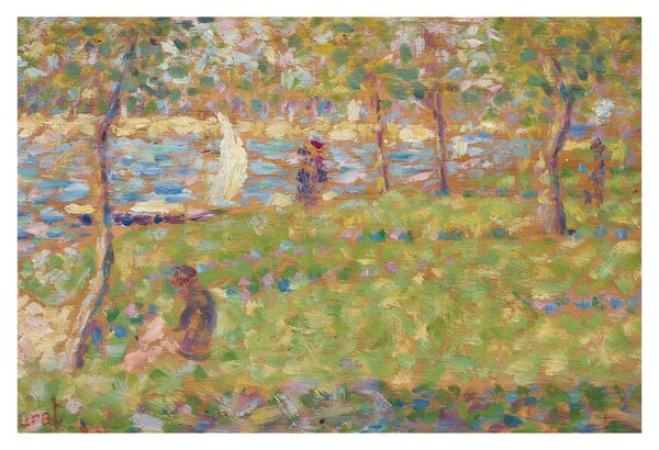 Tablou - Georges Seurat, Study for "La Grande Jatte", reproducere (90x60 cm)