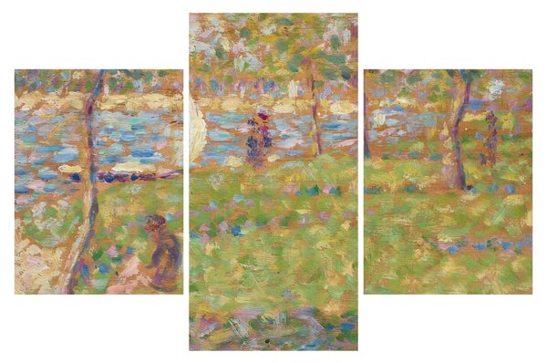 Tablou - Georges Seurat, Study for "La Grande Jatte", reproducere (90x60 cm)