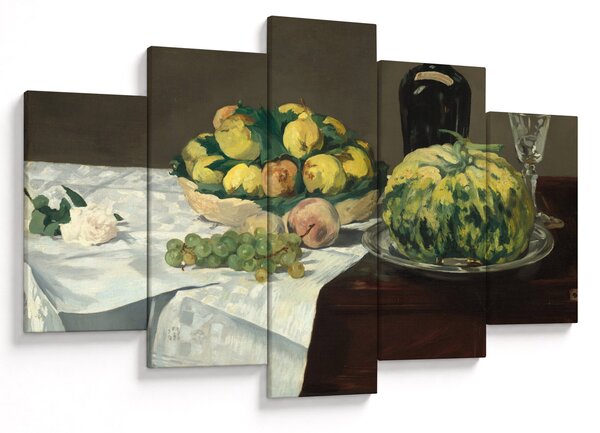 Tablou - Edouard Manet, Still Life with Melon and Peaches, reproducere (150x105 cm)