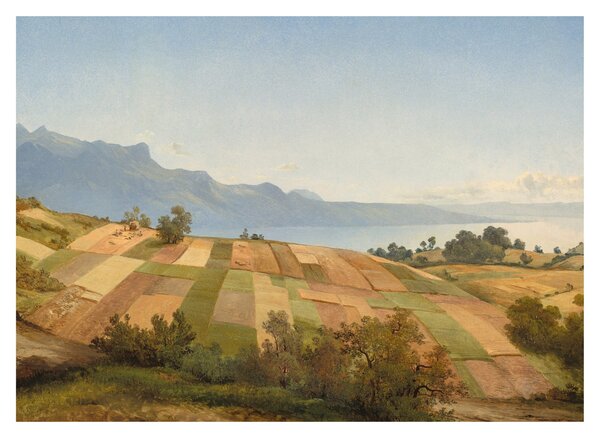 Tablou - Alexandre Calame, Swiss Landscape, reproducere (70x50 cm)