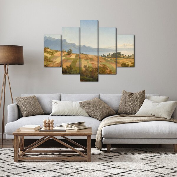 Tablou - Alexandre Calame, Swiss Landscape, reproducere (150x105 cm)