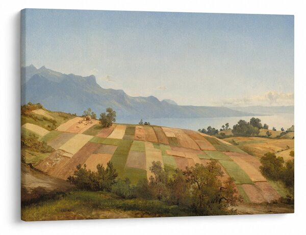 Tablou - Alexandre Calame, Swiss Landscape, reproducere (70x50 cm)