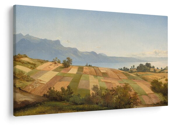 Tablou - Alexandre Calame, Swiss Landscape, reproducere (90x60 cm)