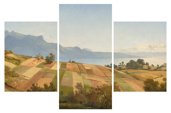Tablou - Alexandre Calame, Swiss Landscape, reproducere (90x60 cm)