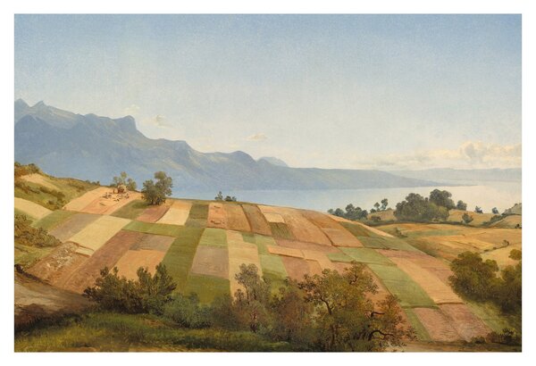 Tablou - Alexandre Calame, Swiss Landscape, reproducere (90x60 cm)