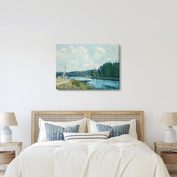 Tablou - Alfred Sisley, The Banks of the Oise, reproducere (70x50 cm)