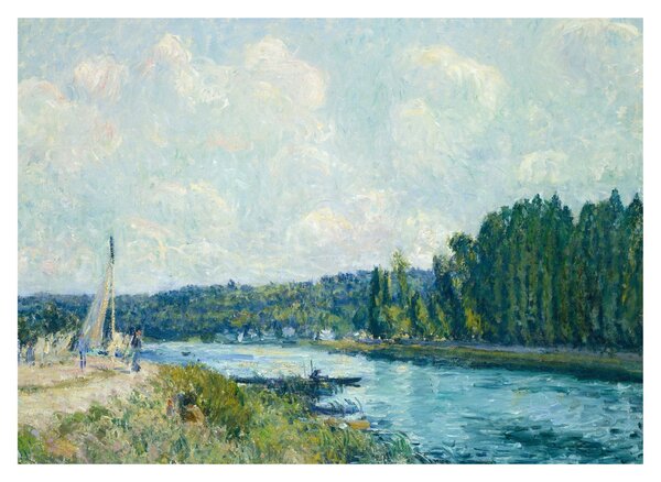 Tablou - Alfred Sisley, The Banks of the Oise, reproducere (70x50 cm)