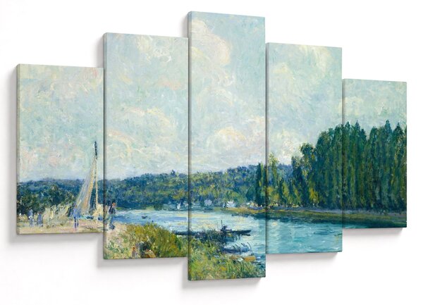 Tablou - Alfred Sisley, The Banks of the Oise, reproducere (150x105 cm)