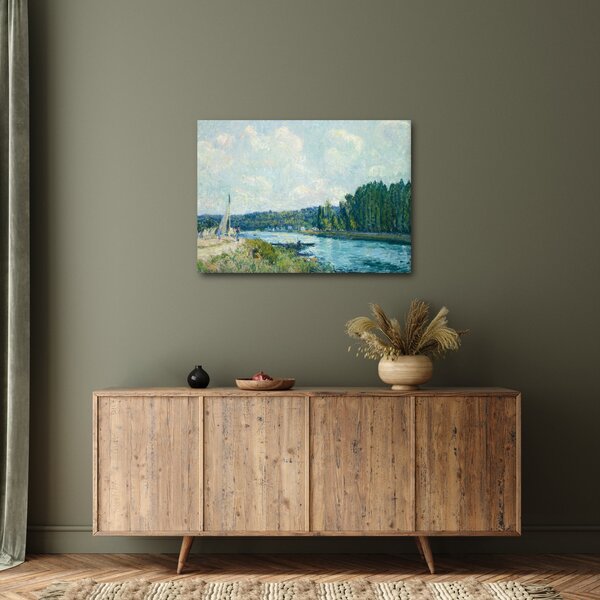 Tablou - Alfred Sisley, The Banks of the Oise, reproducere (70x50 cm)