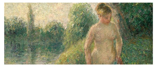 Tablou - Camille Pissarro, The Bather, reproducere (120x50 cm)