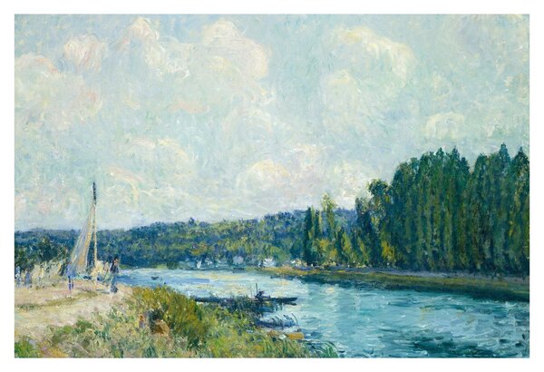 Tablou - Alfred Sisley, The Banks of the Oise, reproducere (90x60 cm)