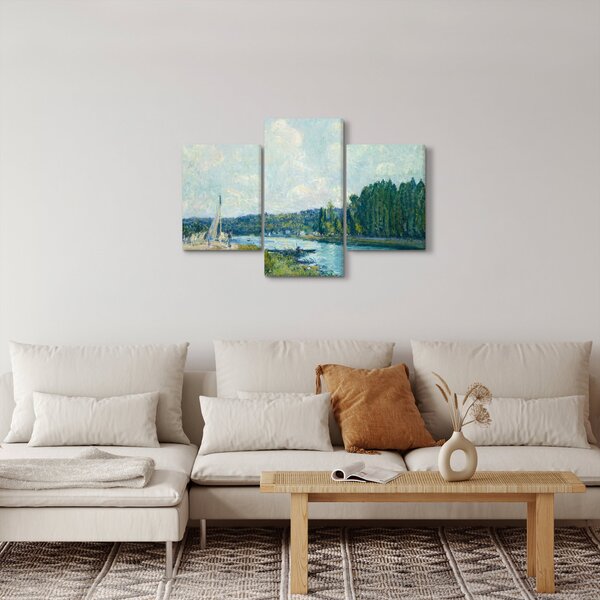 Tablou - Alfred Sisley, The Banks of the Oise, reproducere (90x60 cm)