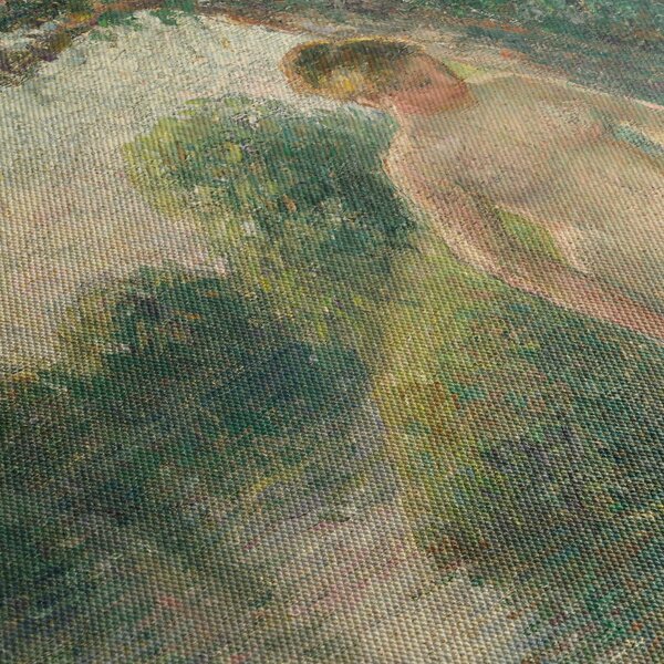 Tablou - Camille Pissarro, The Bather, reproducere (cu ceas) (90x30 cm)