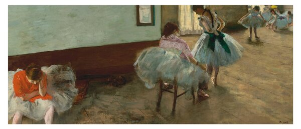 Tablou - Edgar Degas, The Dance Lesson, reproducere (120x50 cm)
