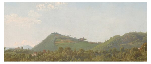 Tablou - Simon Denis, View Near Naples, reproducere (120x50 cm)