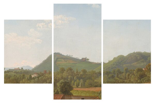 Tablou - Simon Denis, View Near Naples, reproducere (90x60 cm)