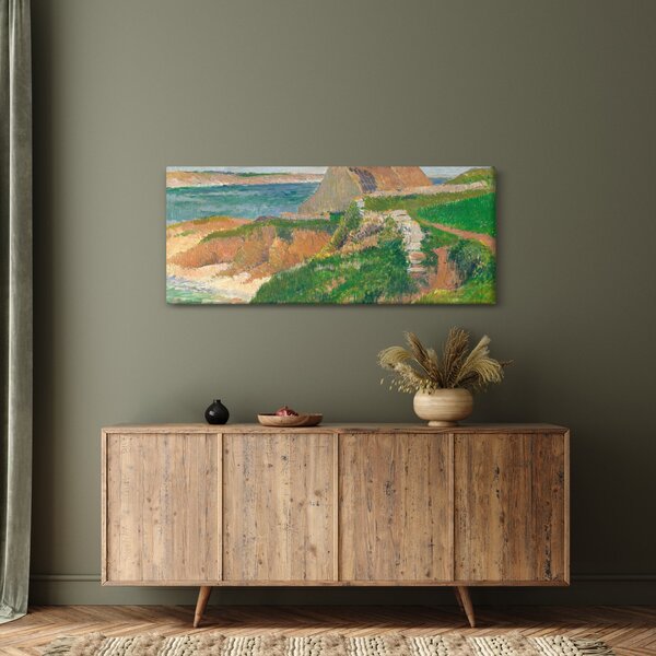 Tablou - Henri Moret, The Island of Raguenez, Brittany, reproducere (120x50 cm)