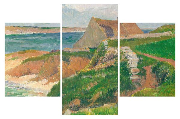 Tablou - Henri Moret, The Island of Raguenez, Brittany, reproducere (90x60 cm)