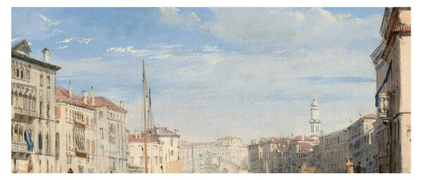 Tablou - Richard Parkes Bonington, The Grand Canal, reproducere (120x50 cm)