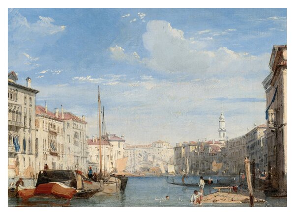 Tablou - Richard Parkes Bonington, The Grand Canal, reproducere (70x50 cm)
