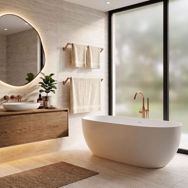 Cuier de baie Will Brush Copper