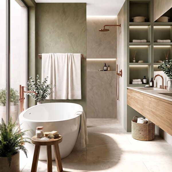 Cuier de baie Will Brush Copper