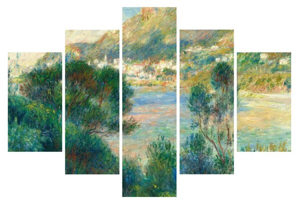 Tablou - Auguste Renoir, View of Monte Carlo from Cap Martin, reproducere (150x105 cm)