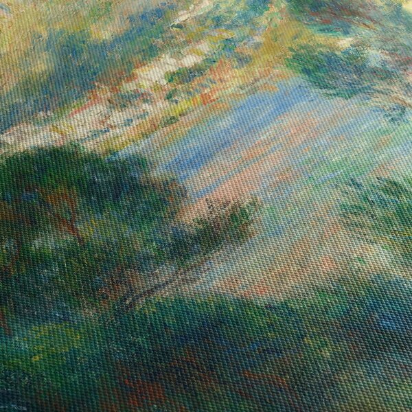 Tablou - Auguste Renoir, View of Monte Carlo from Cap Martin, reproducere (cu ceas) (90x30 cm)
