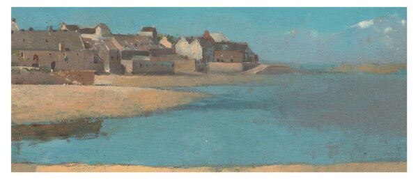 Tablou - Odilon Redon, Village by the Sea in Brittany, reproducere (120x50 cm)