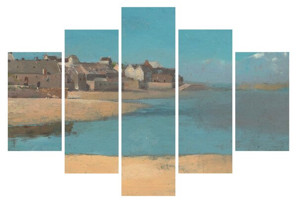 Tablou - Odilon Redon, Village by the Sea in Brittany, reproducere (150x105 cm)