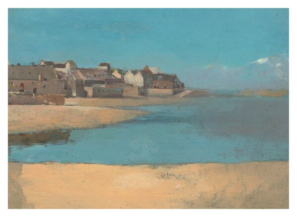 Tablou - Odilon Redon, Village by the Sea in Brittany, reproducere (70x50 cm)