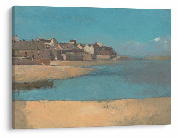 Tablou - Odilon Redon, Village by the Sea in Brittany, reproducere (70x50 cm)
