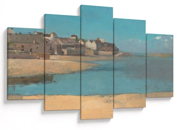 Tablou - Odilon Redon, Village by the Sea in Brittany, reproducere (150x105 cm)