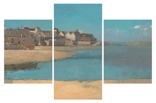 Tablou - Odilon Redon, Village by the Sea in Brittany, reproducere (90x60 cm)