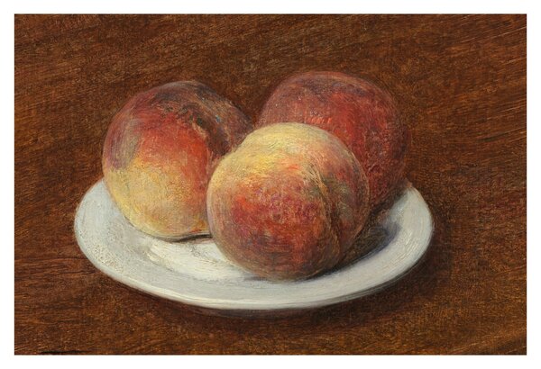 Tablou - Henri Fantin-Latour, Three Peaches on a Plate, reproducere (90x60 cm)