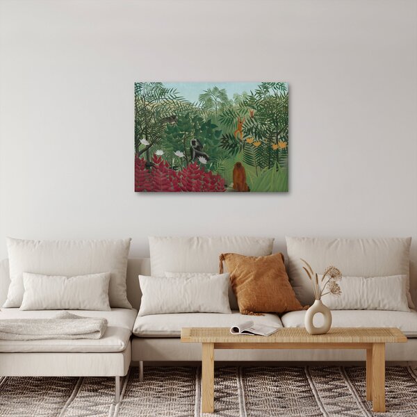 Tablou - Henri Rousseau, Tropical Forest with Monkeys, reproducere (70x50 cm)