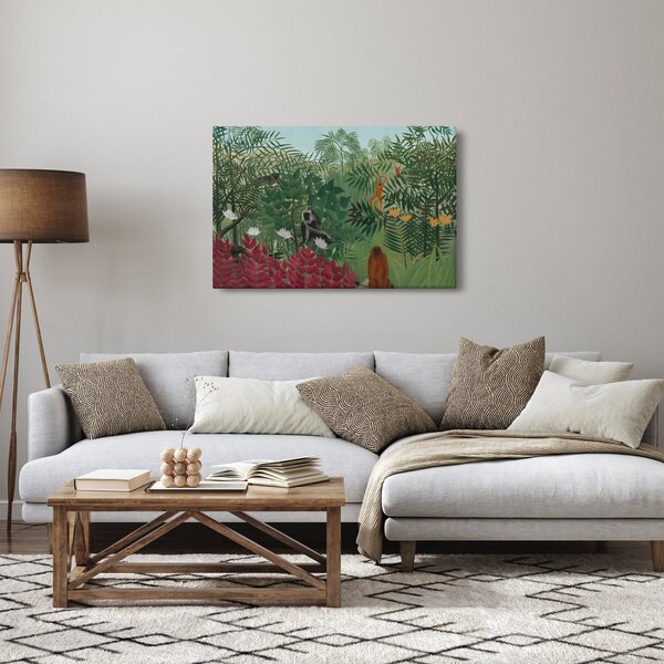 Tablou - Henri Rousseau, Tropical Forest with Monkeys, reproducere (90x60 cm)