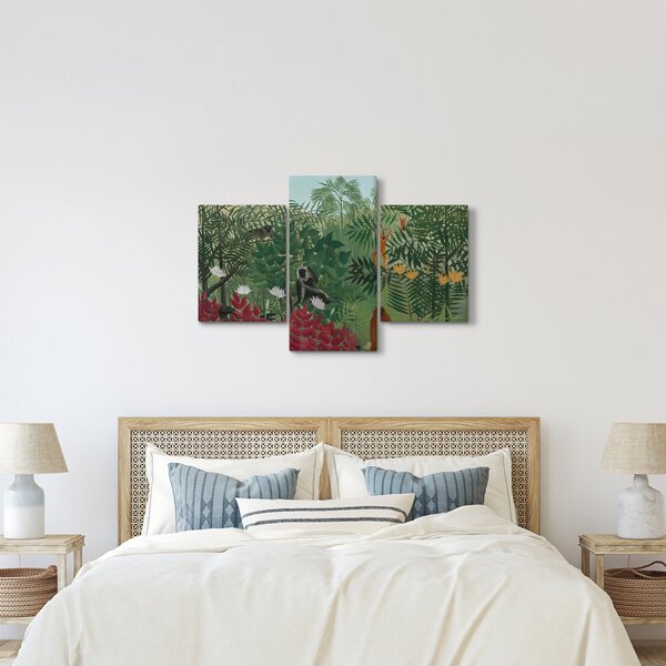 Tablou - Henri Rousseau, Tropical Forest with Monkeys, reproducere (90x60 cm)