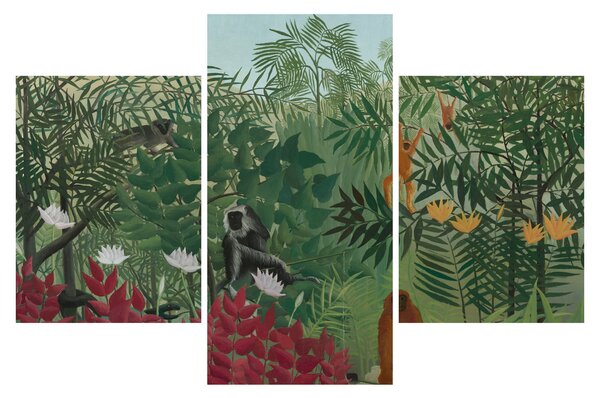 Tablou - Henri Rousseau, Tropical Forest with Monkeys, reproducere (90x60 cm)