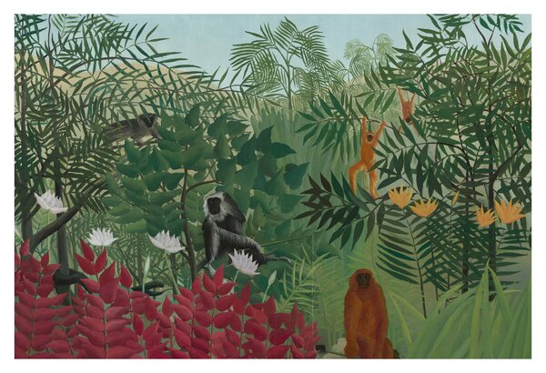 Tablou - Henri Rousseau, Tropical Forest with Monkeys, reproducere (90x60 cm)