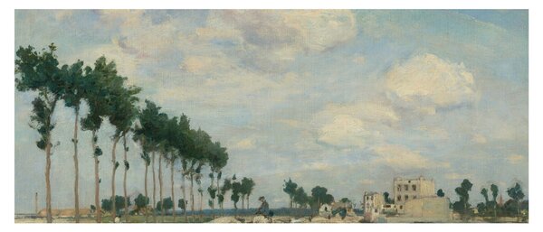 Tablou - Johan Barthold Jongkind, The Towpath, reproducere (120x50 cm)