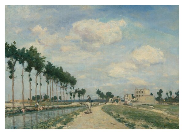 Tablou - Johan Barthold Jongkind, The Towpath, reproducere (70x50 cm)