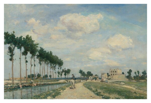 Tablou - Johan Barthold Jongkind, The Towpath, reproducere (90x60 cm)
