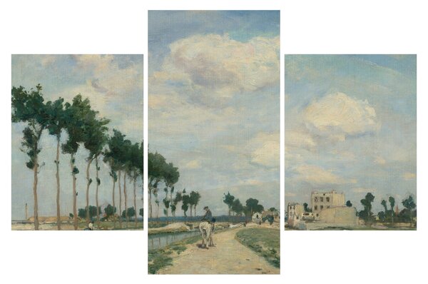 Tablou - Johan Barthold Jongkind, The Towpath, reproducere (90x60 cm)