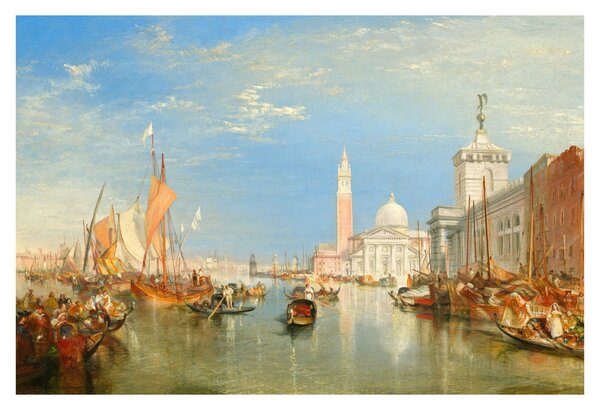 Tablou - Joseph Mallord William Turner, Venice the Dogana and San Giorgio Maggiore, reproducere (90x60 cm)