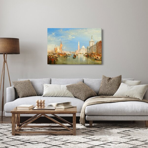 Tablou - Joseph Mallord William Turner, Venice the Dogana and San Giorgio Maggiore, reproducere (90x60 cm)