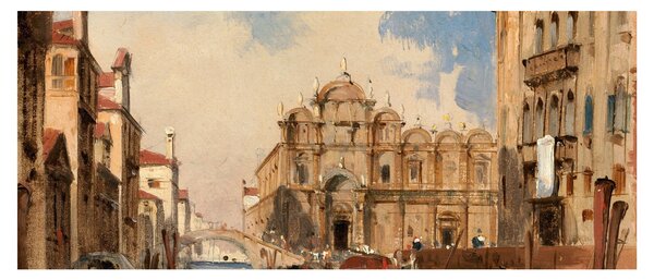 Tablou - Jules-Romain Joyant, The Scuola di San Marco, Venice, reproducere (120x50 cm)