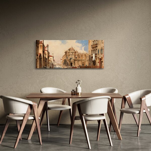 Tablou - Jules-Romain Joyant, The Scuola di San Marco, Venice, reproducere (120x50 cm)