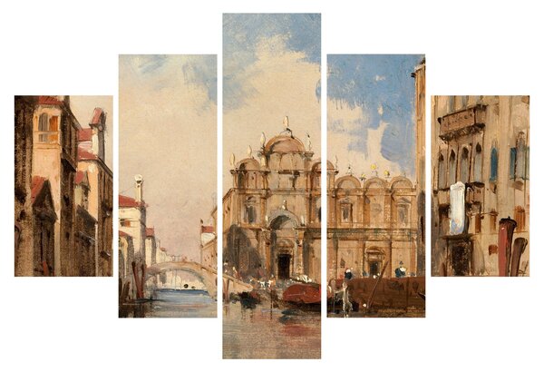Tablou - Jules-Romain Joyant, The Scuola di San Marco, Venice, reproducere (150x105 cm)