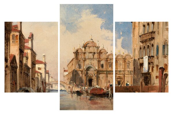 Tablou - Jules-Romain Joyant, The Scuola di San Marco, Venice, reproducere (90x60 cm)
